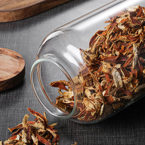 Potes Herméticos Wood em Vidro Borossilicato