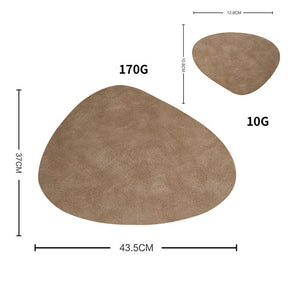 Jogo Americano em Couro + Porta Copo